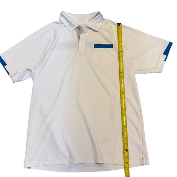 Under Armour Heatgear White Polo Loose Fit Shirt Size Large - Picture 4 of 4
